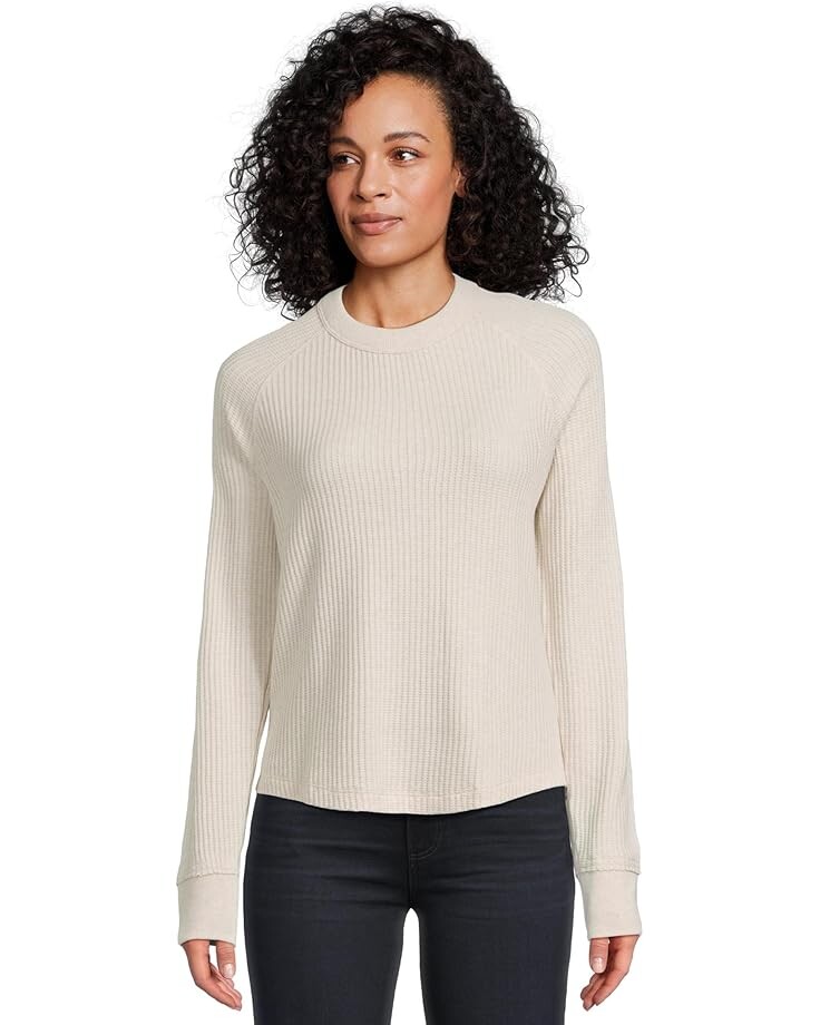 

Свитер Faherty Legend Waffle Layering Crew, цвет Oatmeal