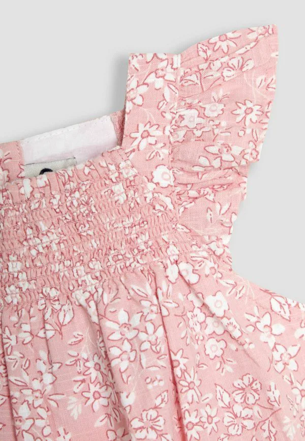 Комбинезон прямого кроя с присборенным лифом и повязкой на голову Jojo Maman Bébé, Pink Floral — фото 3
