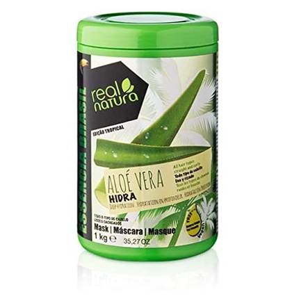 

Увлажняющая маска для волос без соли с алоэ вера 1 кг Real Natura
