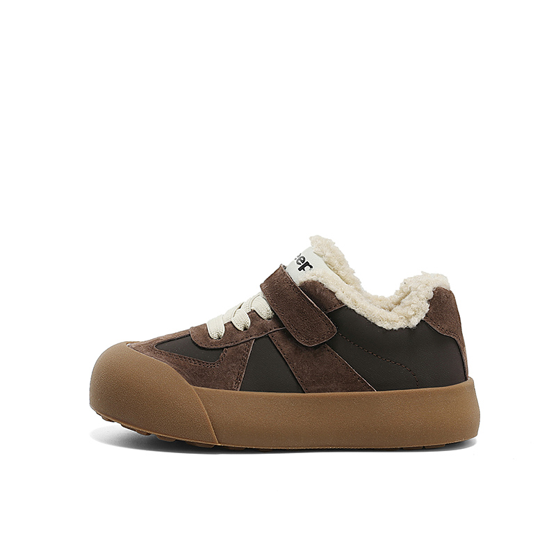 

Кроссовки Leisure Collection Flat German Army Trainers Slip Resistant Abrasion Resistant Insulated для детей Jeep, coffee