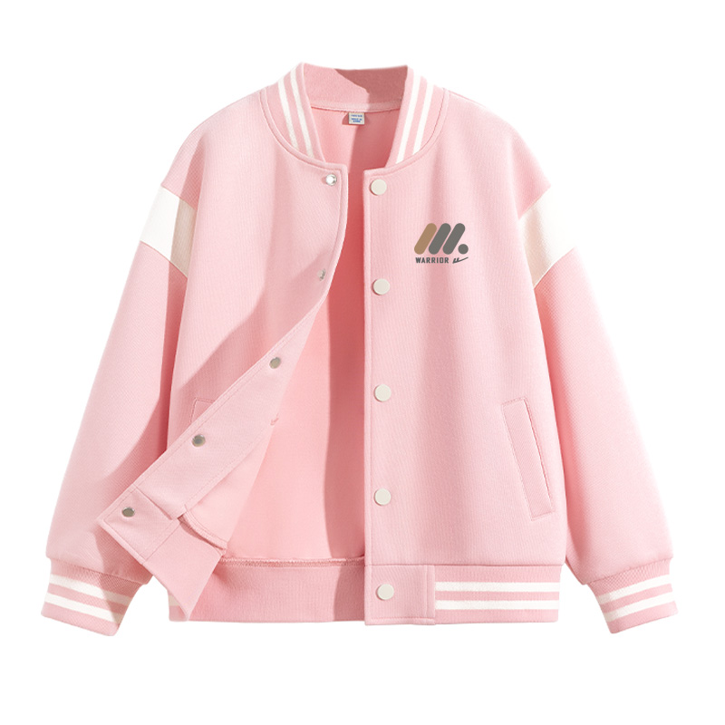 

Детская бейсбольная майка с воротником стойкой WARRIOR, розовый/h three round-shaped column logo k