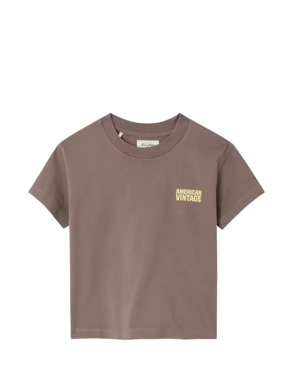 Футболка Gixy с круглым вырезом American Vintage Kids, коричневый