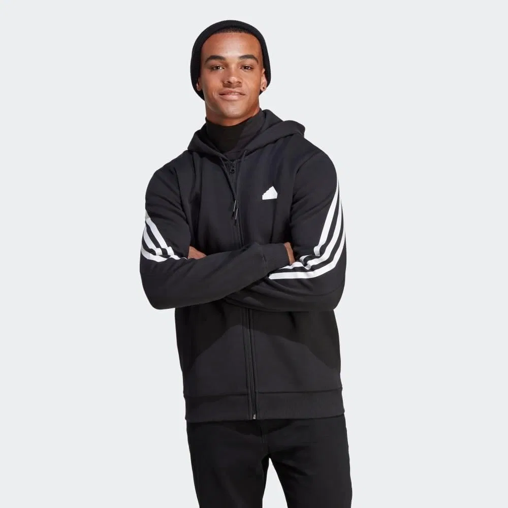Мужская толстовка adidas Future Icon с тремя полосками на молнии — фото 2