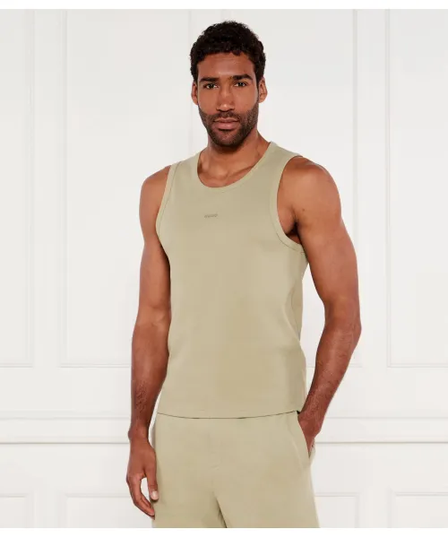 

Майка дапота Slim fit Hugo, зеленый