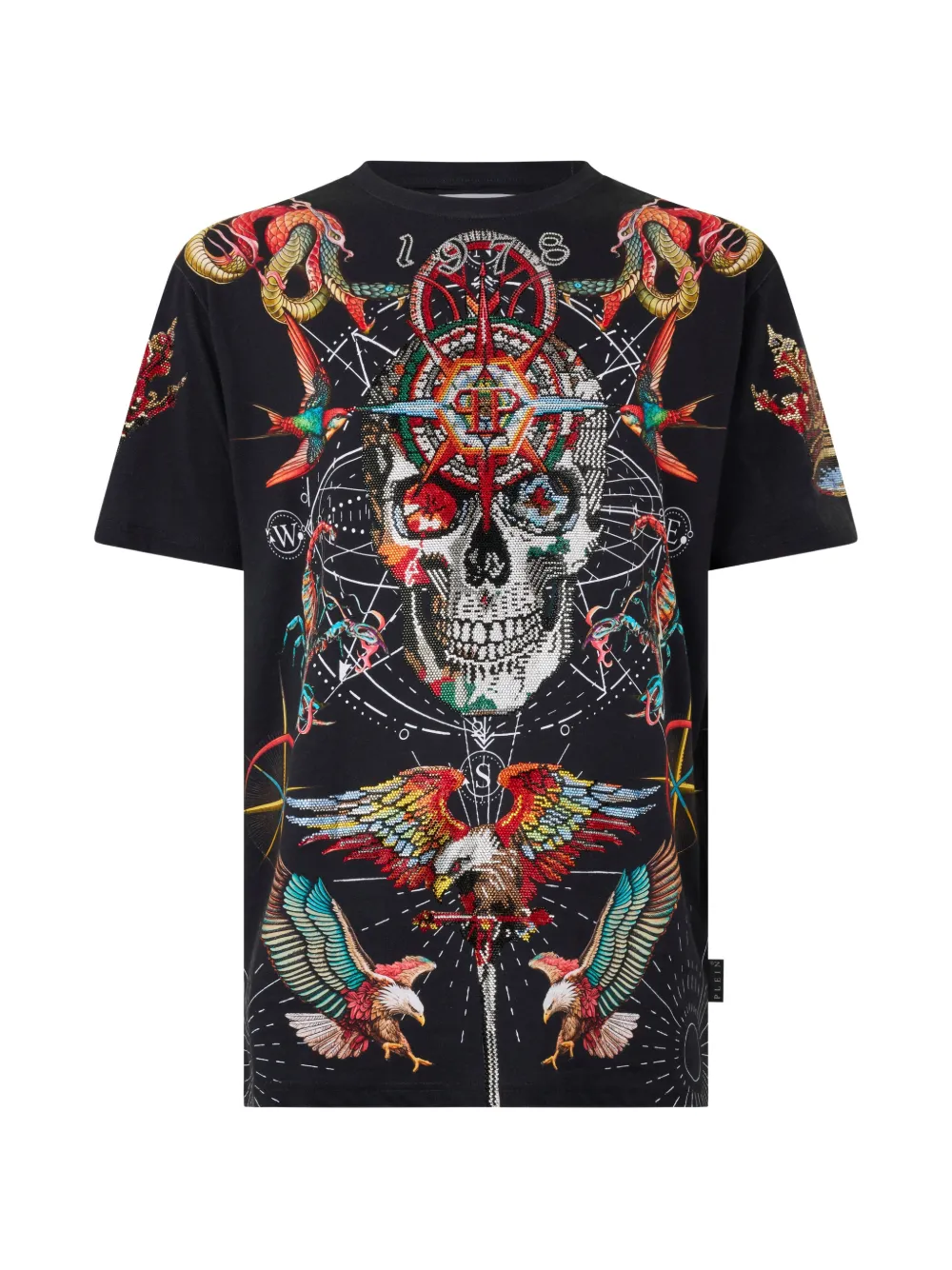 

Футболка с принтом Philipp Plein, черный