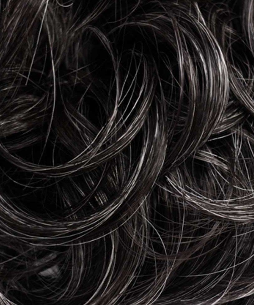 Парик-резинка для волос Priscilla Lace Scrunchie Wig VS-01 Prisila, Heat-resistant black gray hair