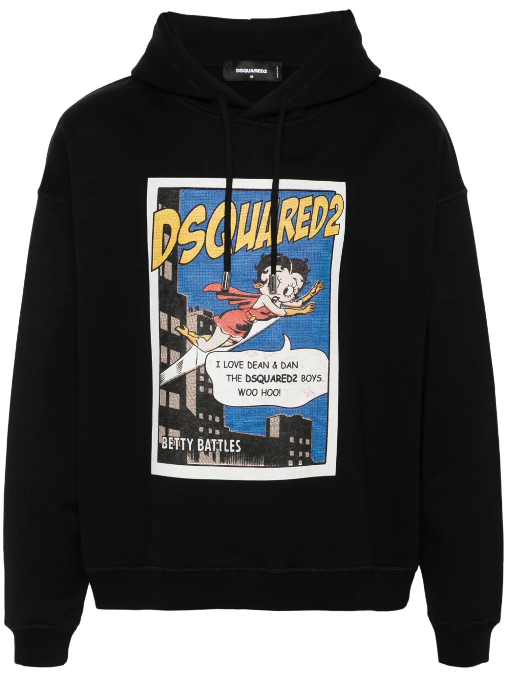 

Худи Betty Boop DSQUARED2, черный