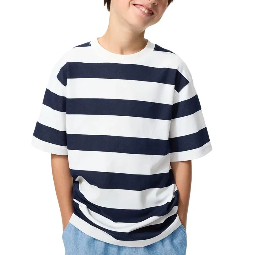 Футболка быстросохнущая детская AIRism Unisex темно-синяя