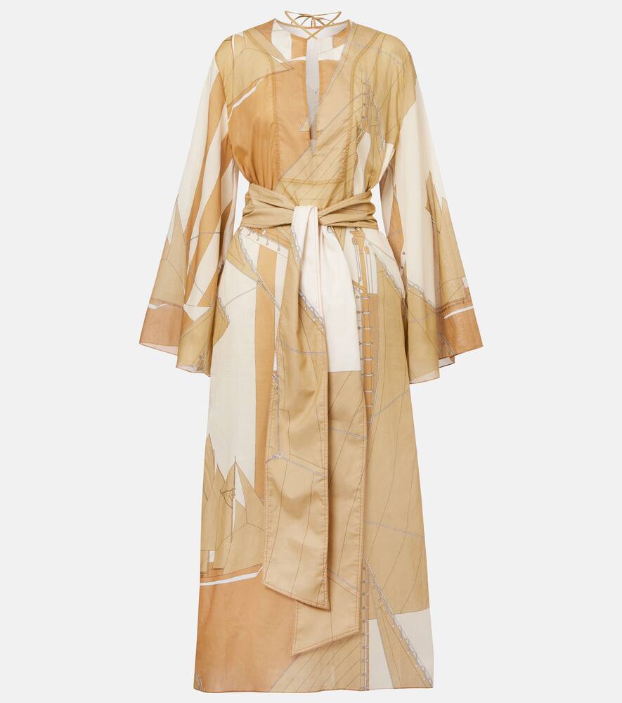 

Аква круизный кафтан из хлопкового вуаля Johanna Ortiz