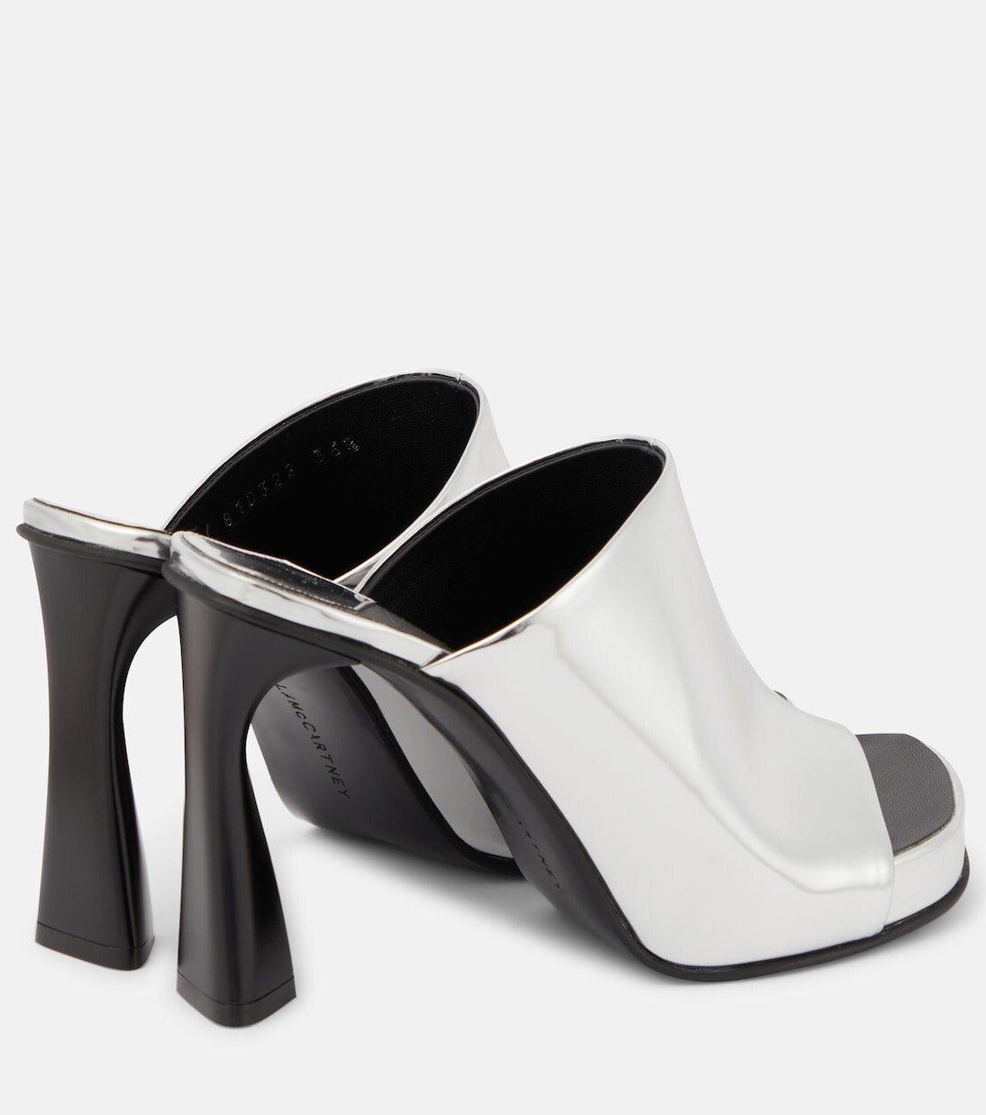 Босоножки elsa из искусственной кожи с зеркалом Stella Mccartney, красный — фото 3