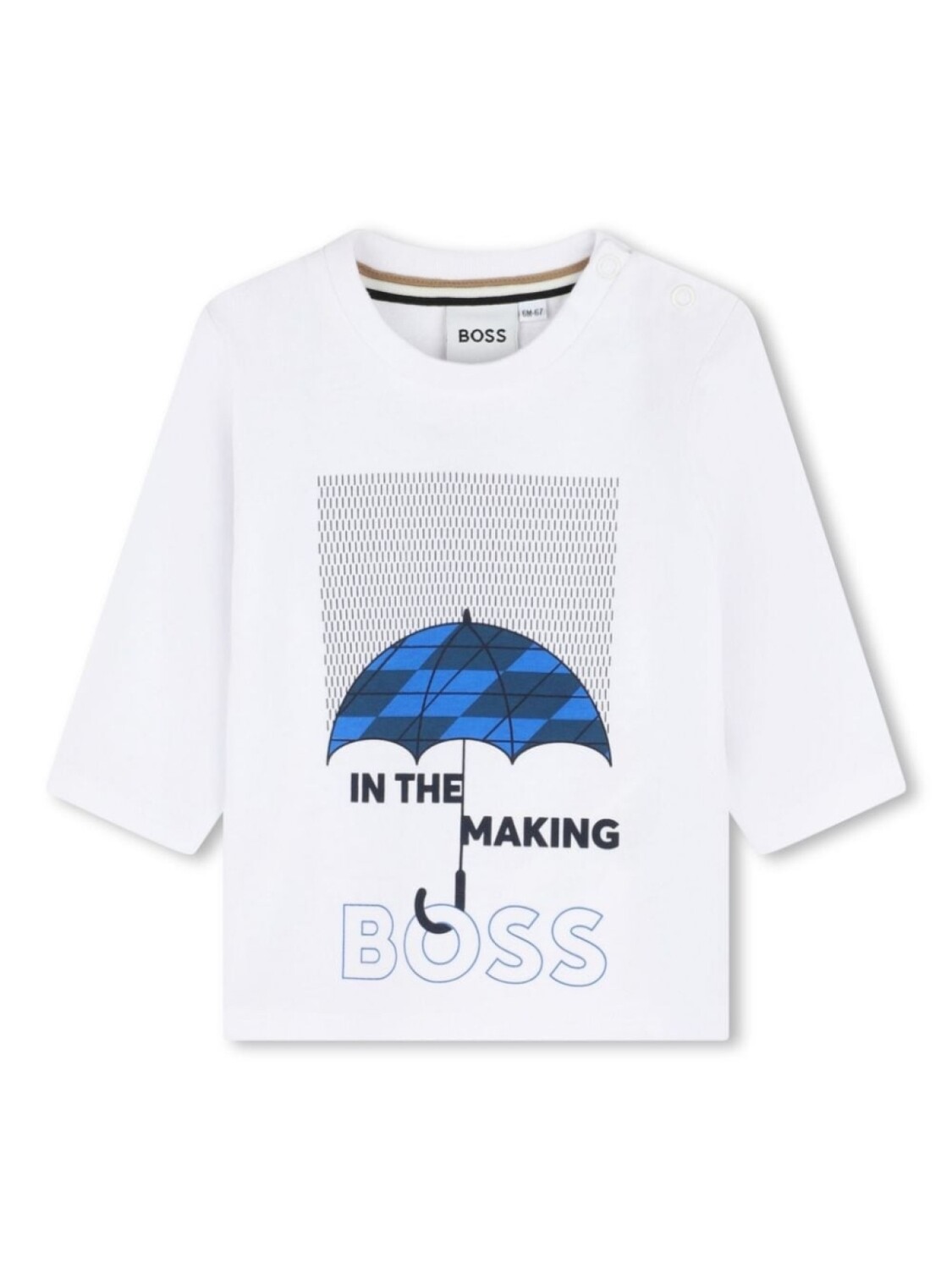 

BOSS Kidswear футболка с логотипом, белый