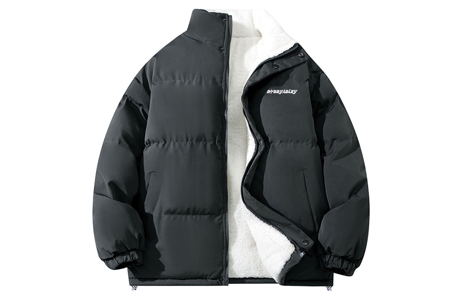 

BOBBY ABLEY Пуховик Unisex, Dark Gray (Thermal Sherpa Lining)