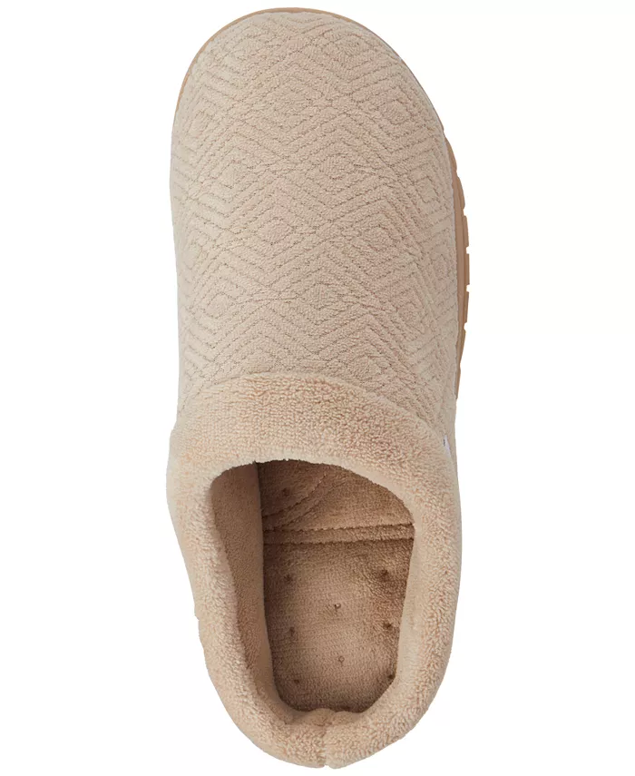 Женские тапочки-клоги Gemma Diamond Microterry Isotoner Signature, загар/бежевый — фото 3