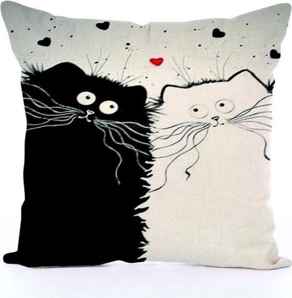 

Чехол на подушку кот Cat Love 45 x 45 см Markenlos