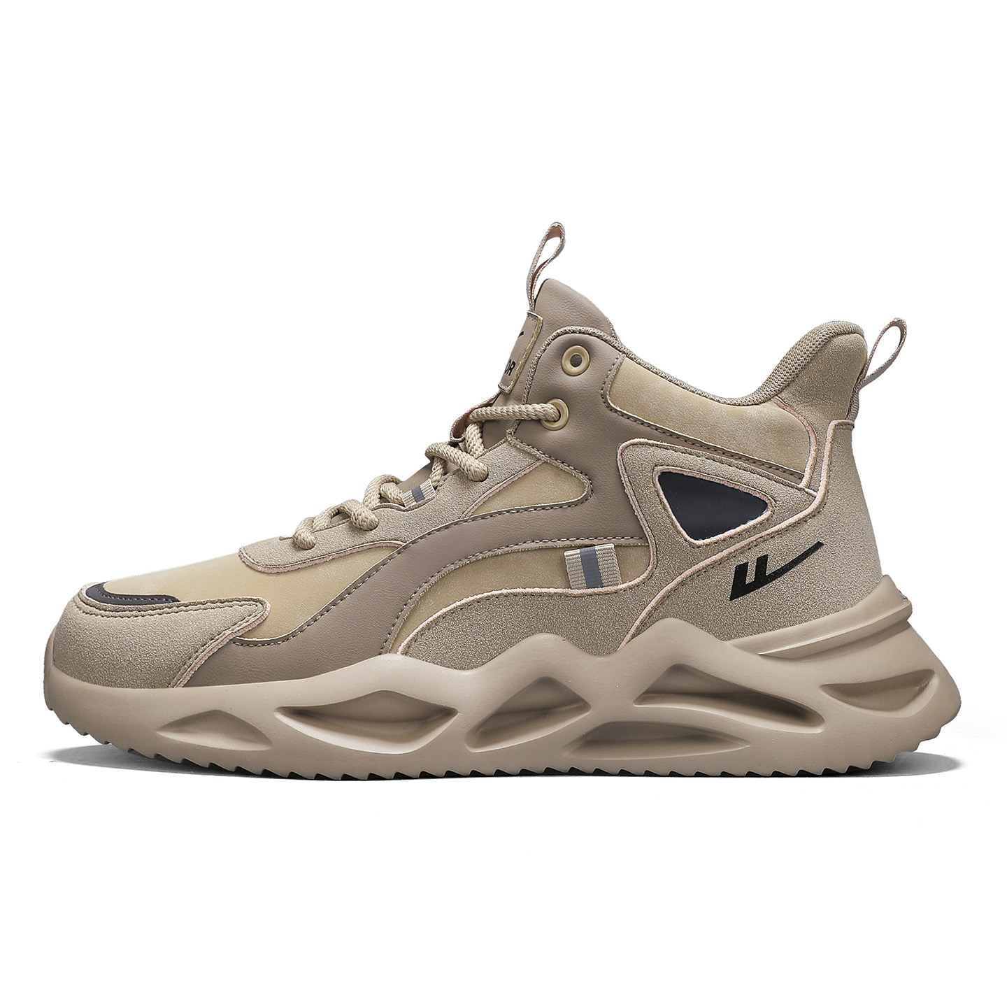 

Кроссовки мужские Casual Mid top с амортизацией и износостойкостью WARRIOR, хаки