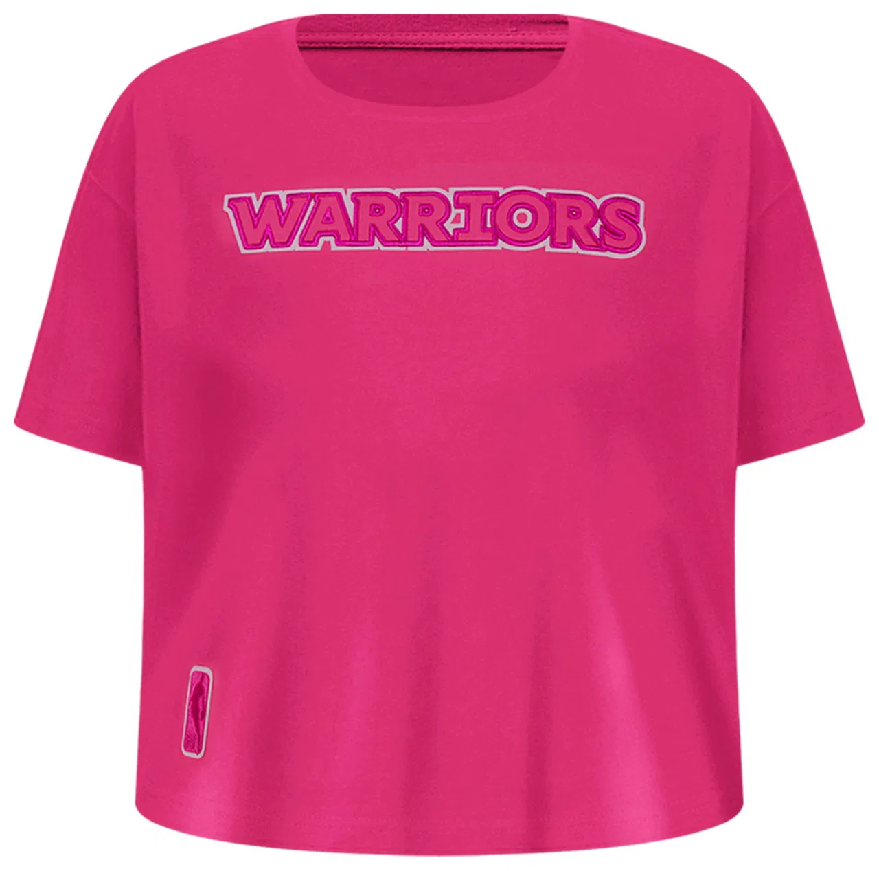 Футболка для девочек Golden State Warriors Triple Pink Boxy Tee Pro Standard, цвет Beetroot Purple