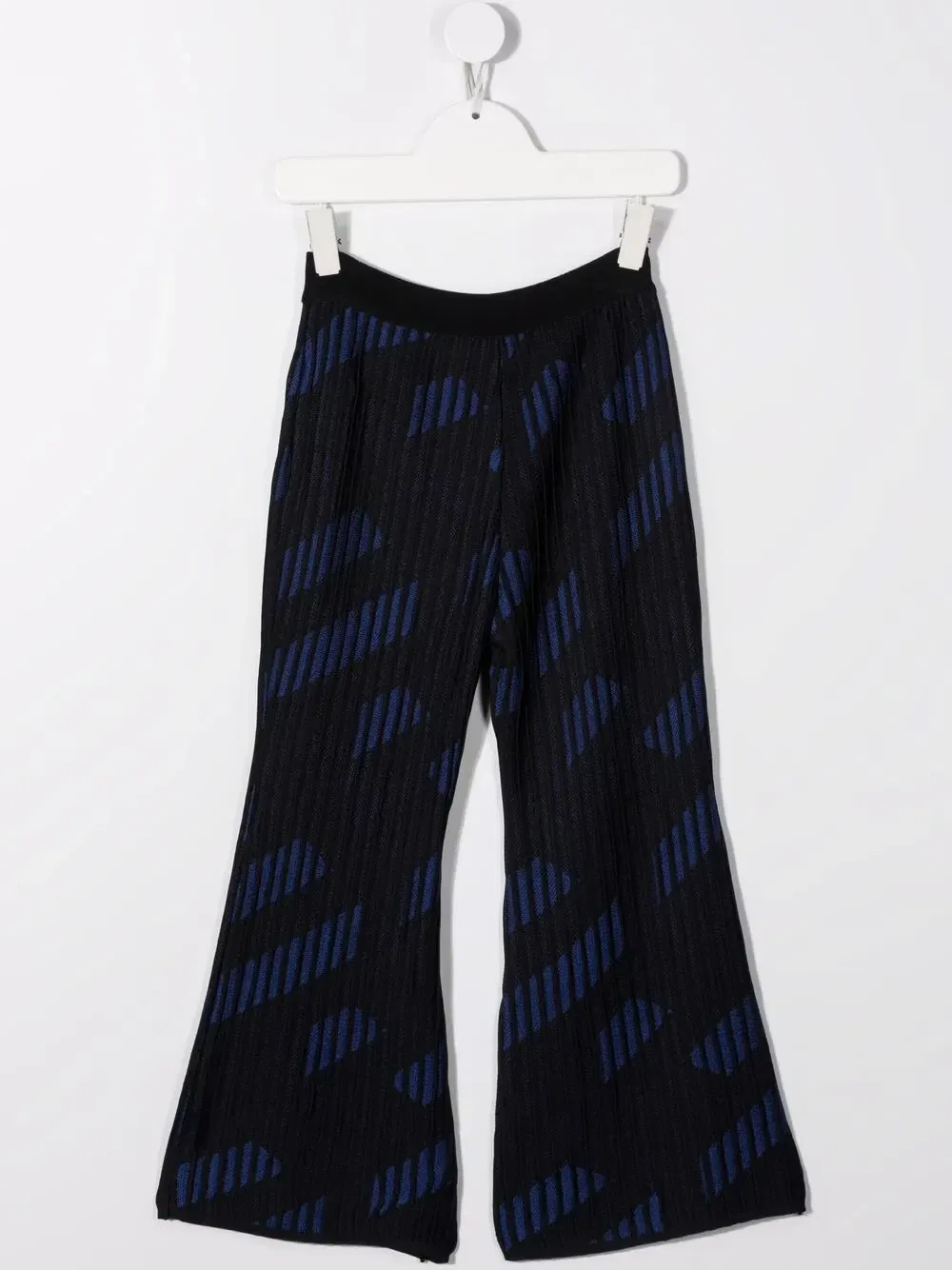 Брюки с расклешенными манжетами Versace Kids, черный — фото 2
