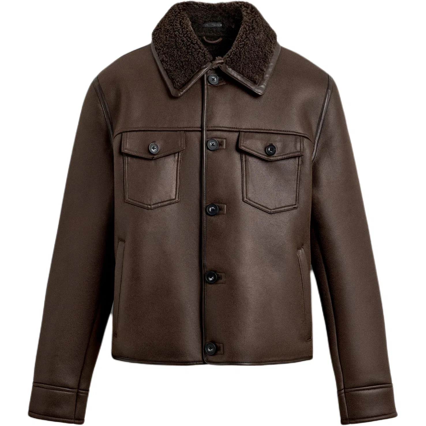 Мужское пальто ZARA, Brown