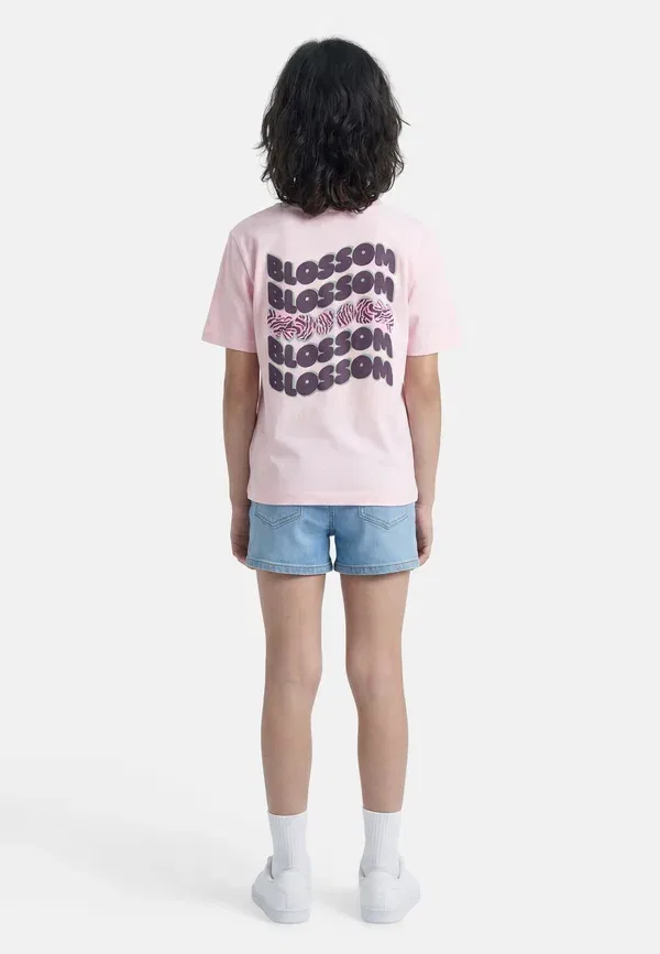 Футболка с принтом Nkfbenna 2 pack Name It light pink, mottled light grey, светло-розовый/светло-серый — фото 2