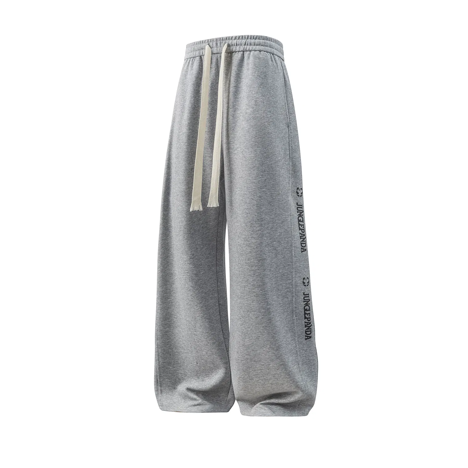 Детские брюки повседневные хлопковые JUNGLE PANDA, Light Gray