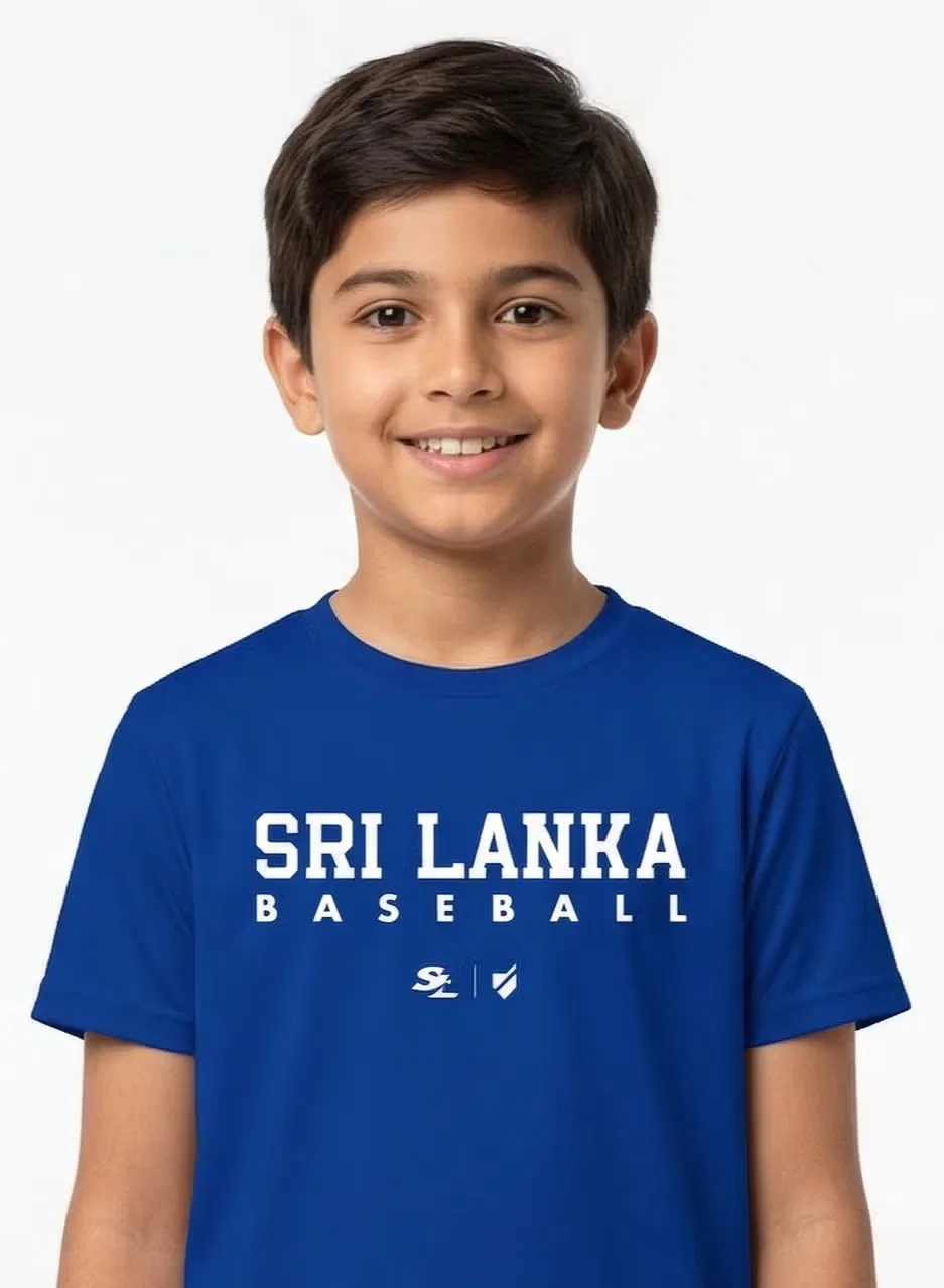 Футболка с принтом Sri Lanka Baseball National Team, Baseball United, темно-синий — фото 2