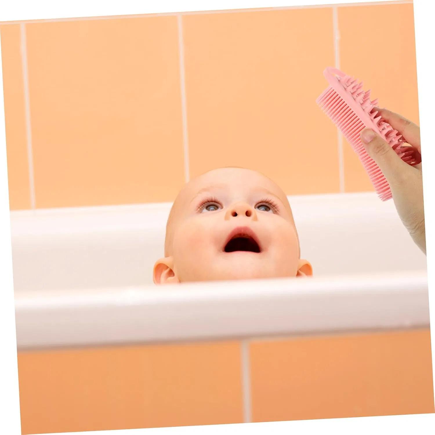 Щетка для тела силиконовая, MUCKLILY, 1 шт, 14.3x7x3.6 см, Pink — фото 2
