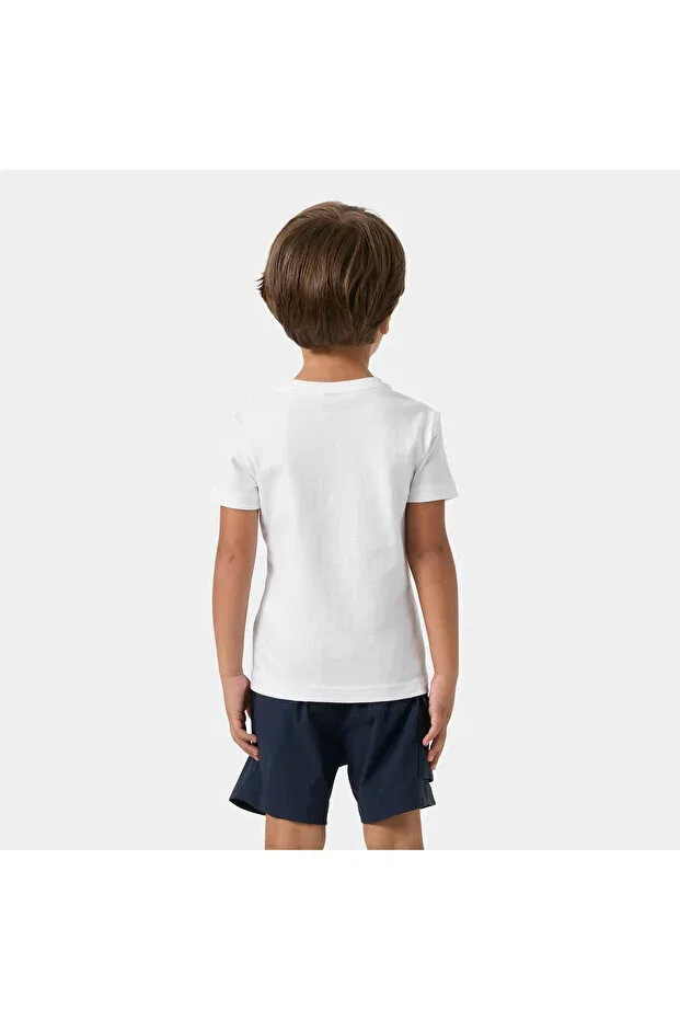 Детское для новорожденных хлопковое футболка с принтом K hh logo t-shirt Helly Hansen, White — фото 3