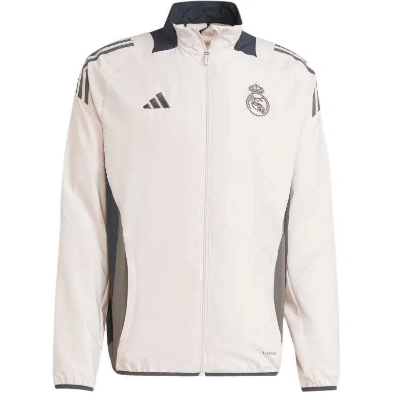 Мужская куртка с длинным рукавом Real Madrid Tiro 24 Competition Presentation Track Top Adidas, Light Purple/Gray/Charcoal Gray