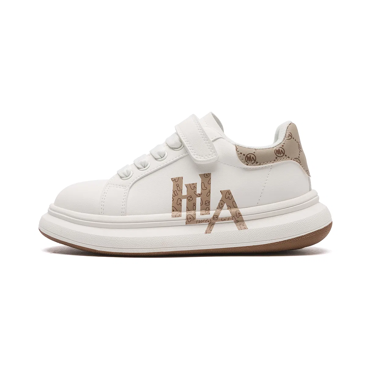 Детские кеды из синтетической кожи с защитой от скольжения HLA, Beige Khaki