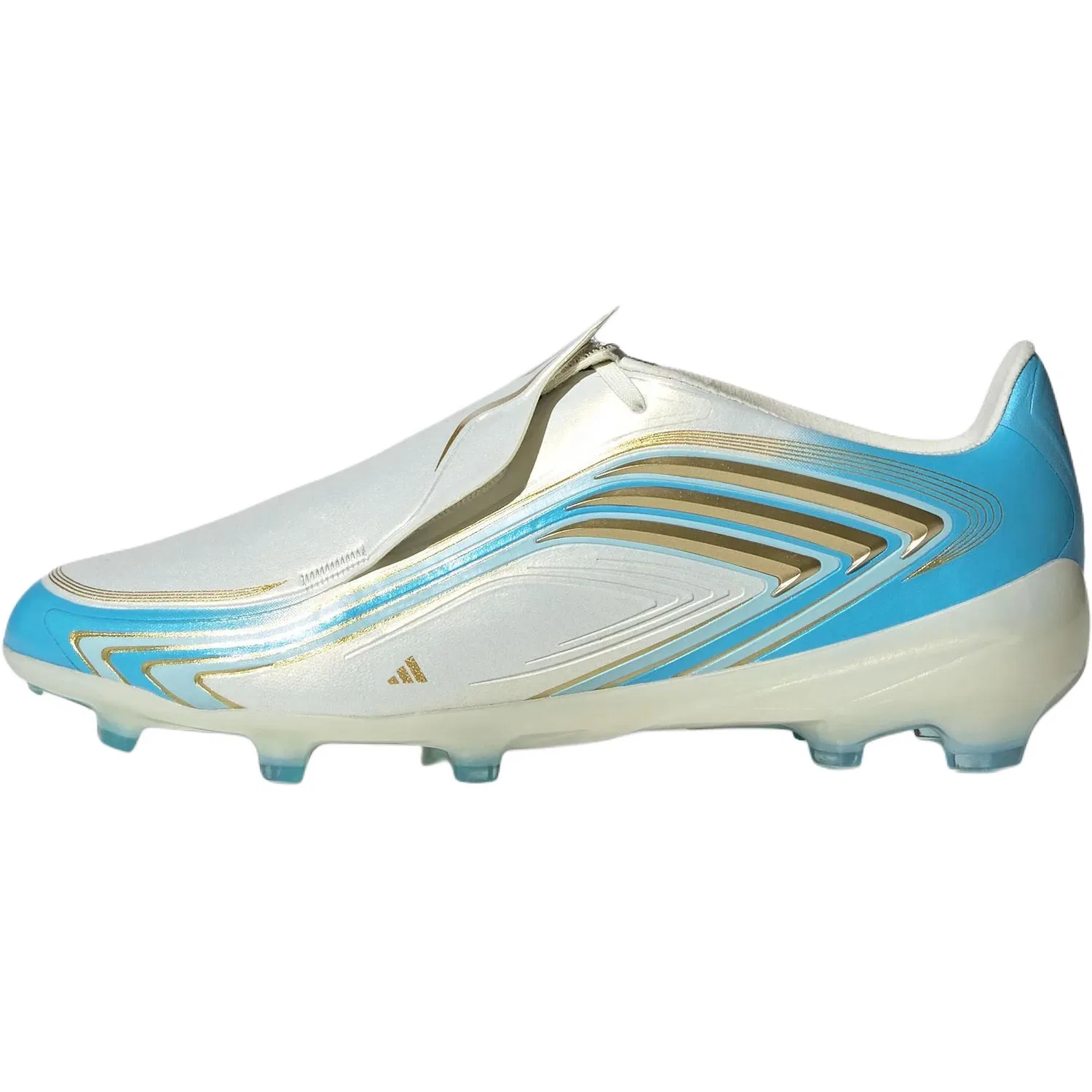 Детские футбольные кроссовки F50, Adidas, White Blue