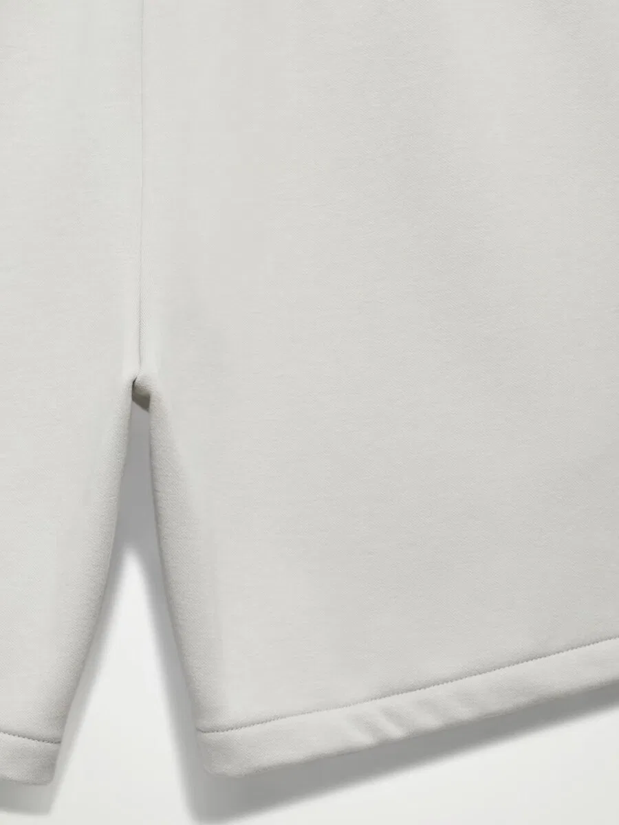 Спортивные шорты ADIDAS Regular Workout Pants 'adidas One Fleece Short' белого цвета — фото 4