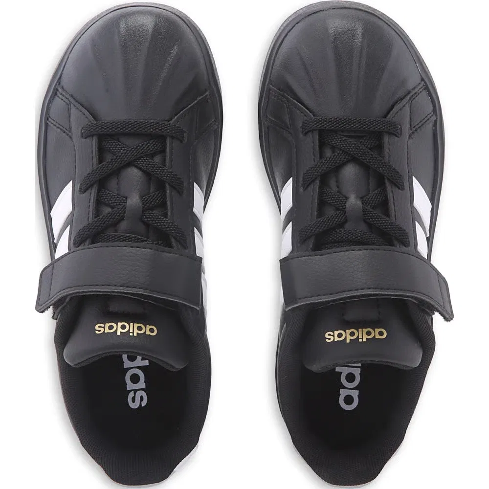 Детские кроссовки Streettalk Adidas, Black/Black/White — фото 4