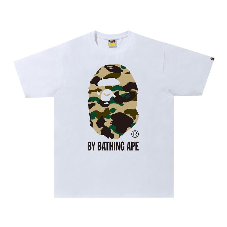 

Футболка BAPE 1st Camo By Bathing Ape Tee 'White/Yellow', белый