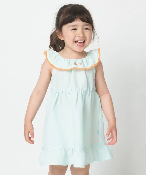 Детское платье без рукавов с фриллом Baby Blossom moimoln, Mint