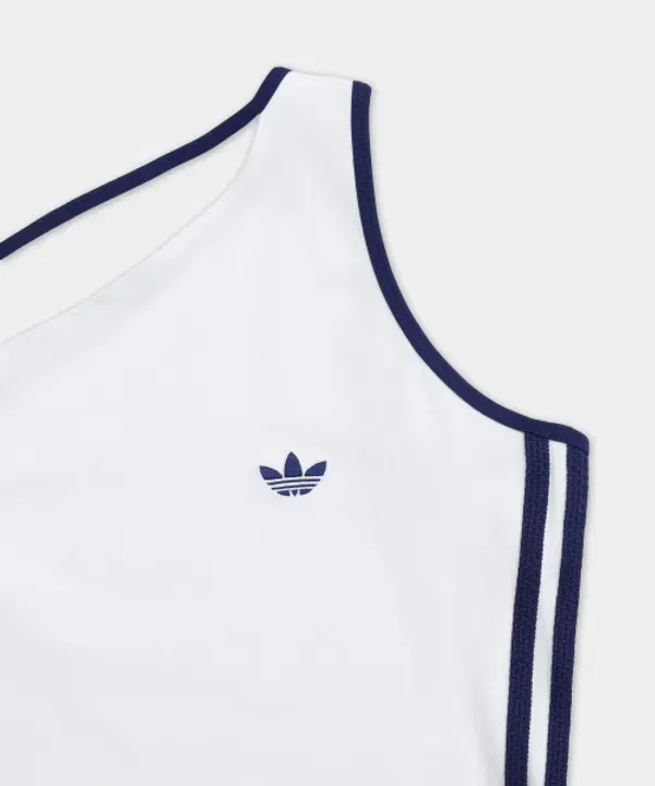 Топ на одно плечо Tank, белый, Adidas — фото 4
