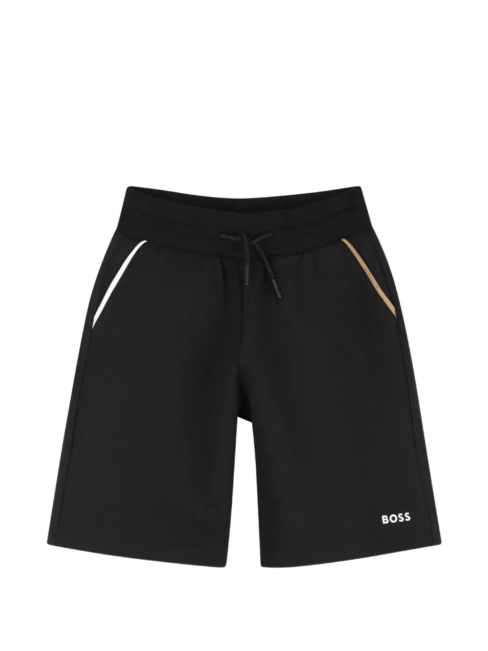 Шорты с кулиской и логотипом Boss Kidswear, черный