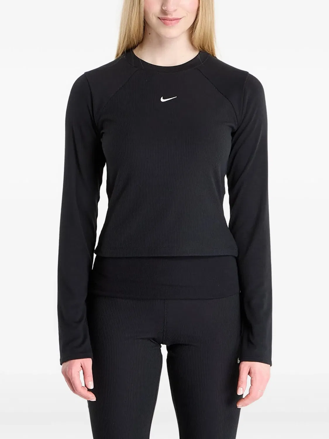 Nike Топ с длинным рукавом - черный
