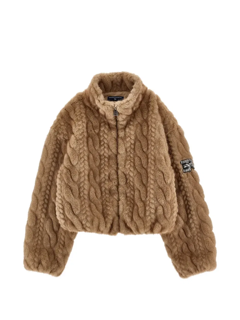 Вязаный жакет Ermanno Scervino Junior, коричневый