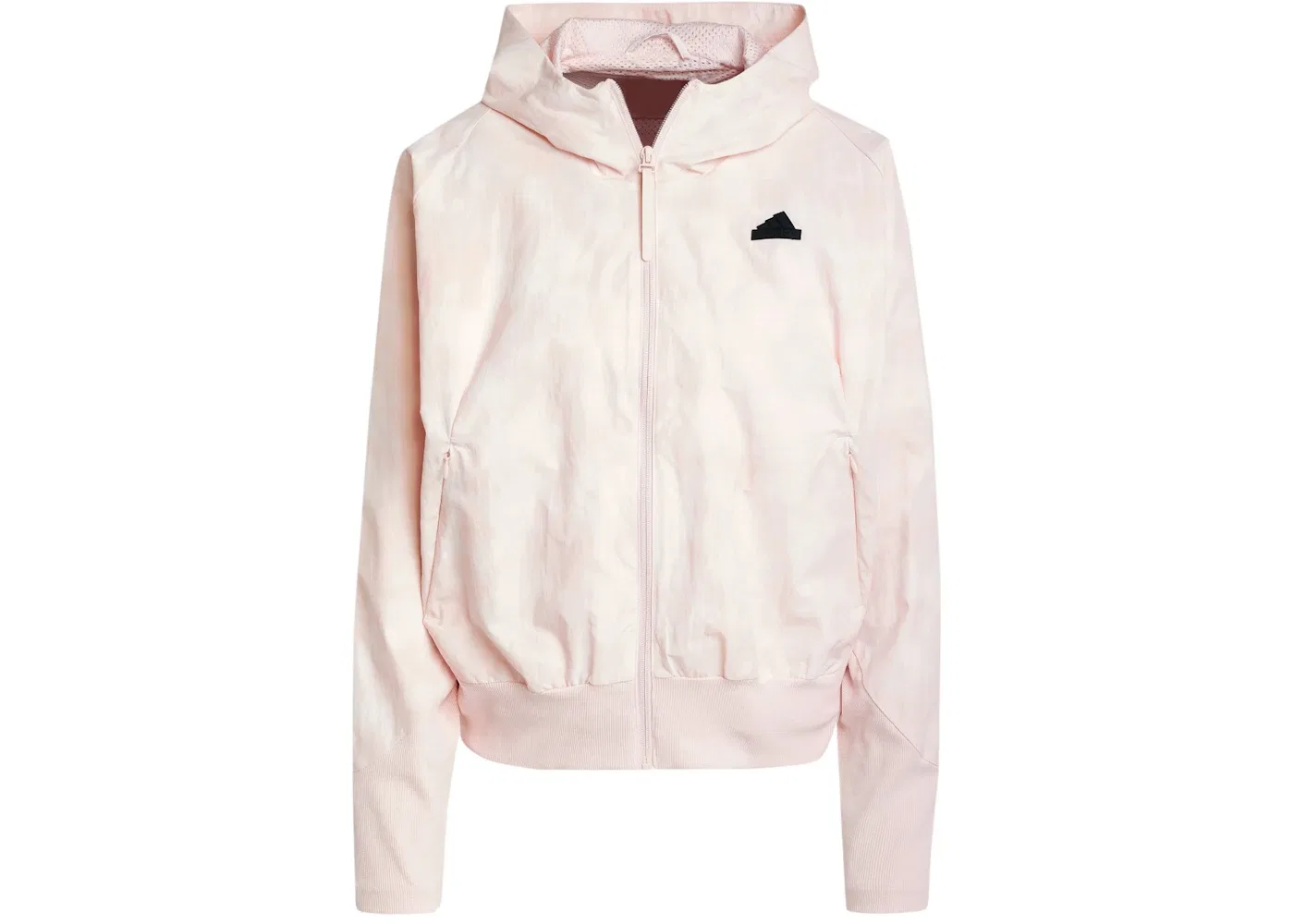 Женское хлопковое худи на молнии Z.N.E. Woven Full-Zip Adidas, цвет Multicolor/Sandy Pink