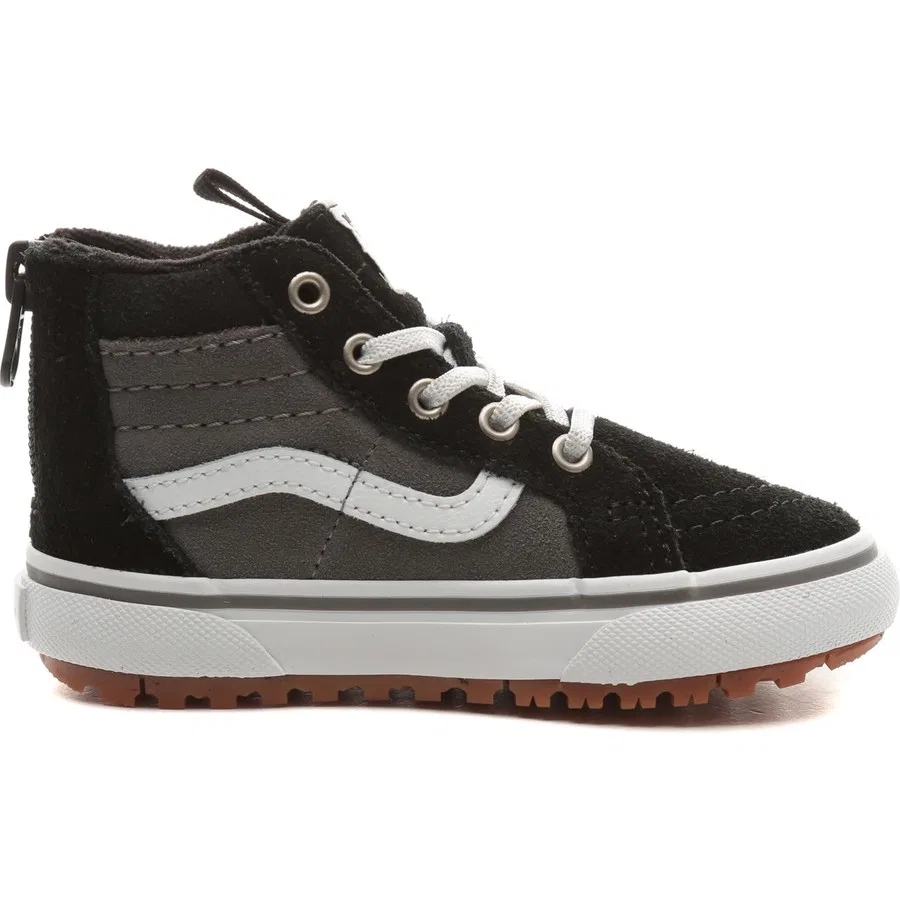 Детские кроссовки с высоким берцем Vans Mte Sk8-Hi Zip, Черный — фото 4