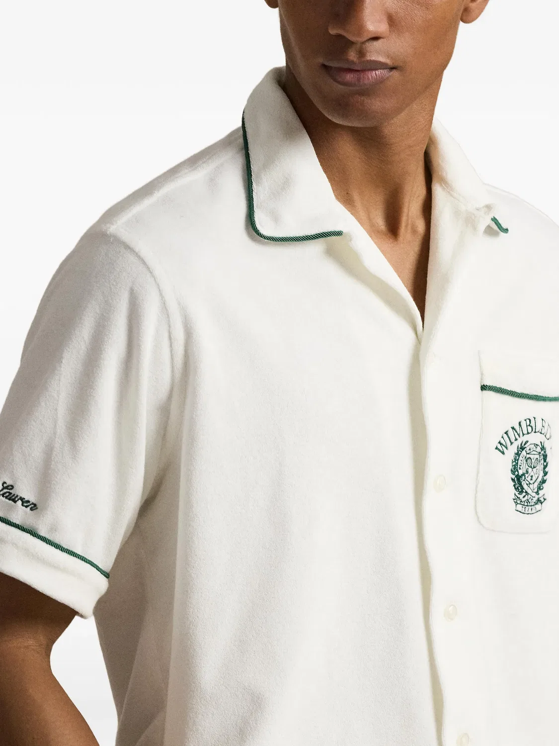 Рубашка кемп белая Polo Ralph Lauren, белый — фото 2