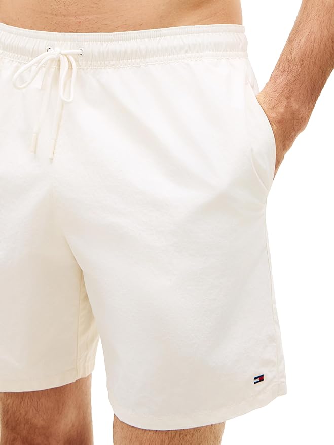 Плавательные шорты Tommy Hilfiger 7" with Drawstring Quick Dry, слоновая кость — фото 2