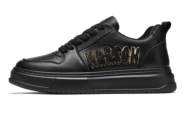 

Нескользящие низкие кроссовки для скейтбординга для мужчин HARSON, Black