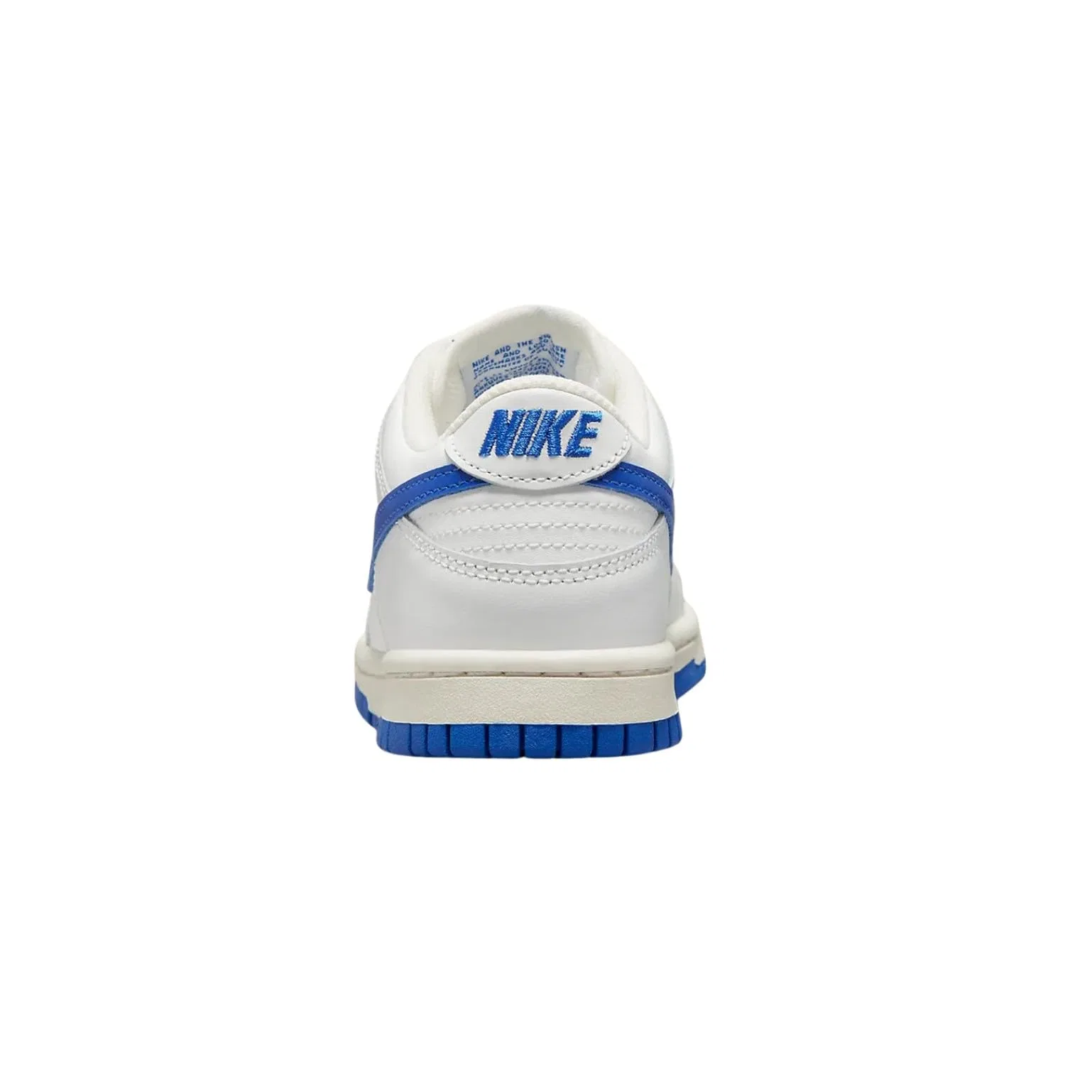 Детские кроссовки для мальчиков с принтом NIKE Dunk Low NIKE, Summit White Hyper Royal — фото 4