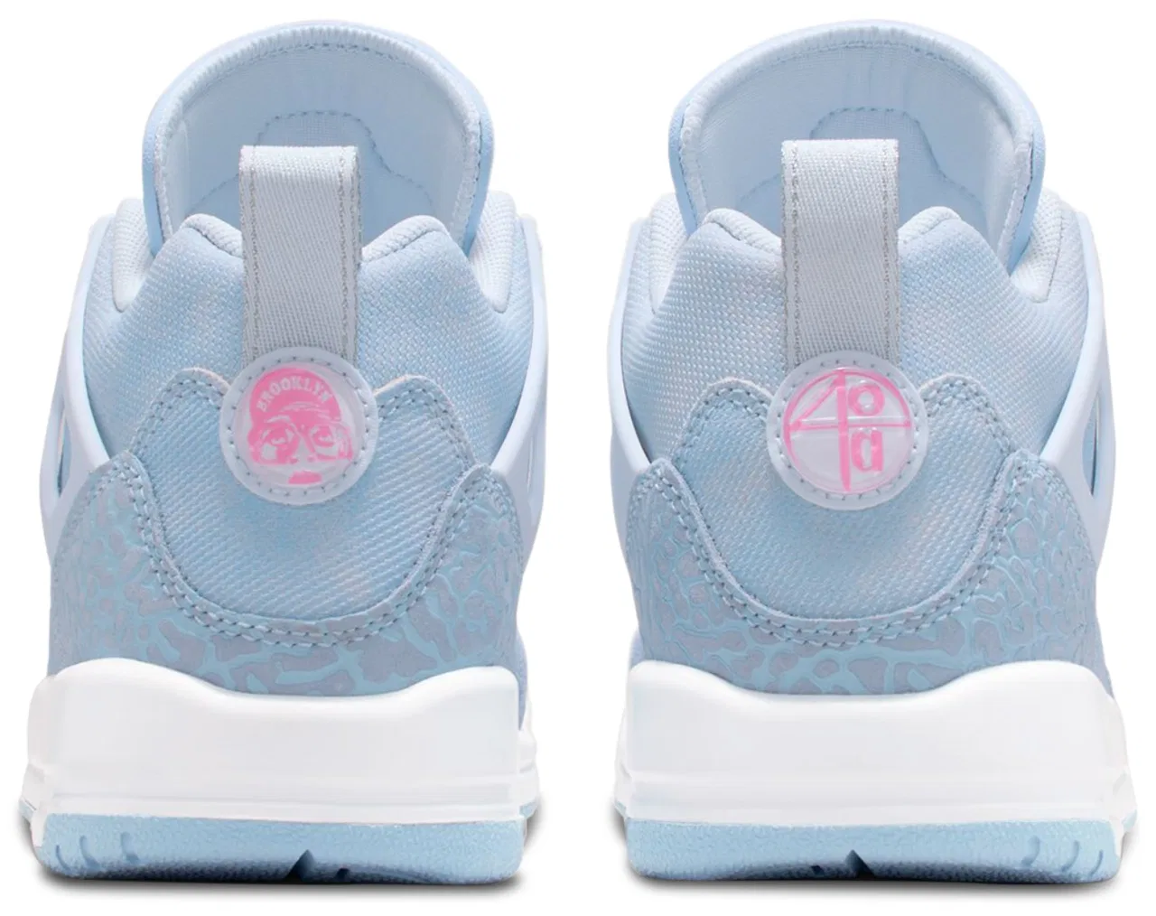Кроссовки для девочек Spizike Low Jordan, цвет Pink Glow/White/Cobalt Bliss — фото 3
