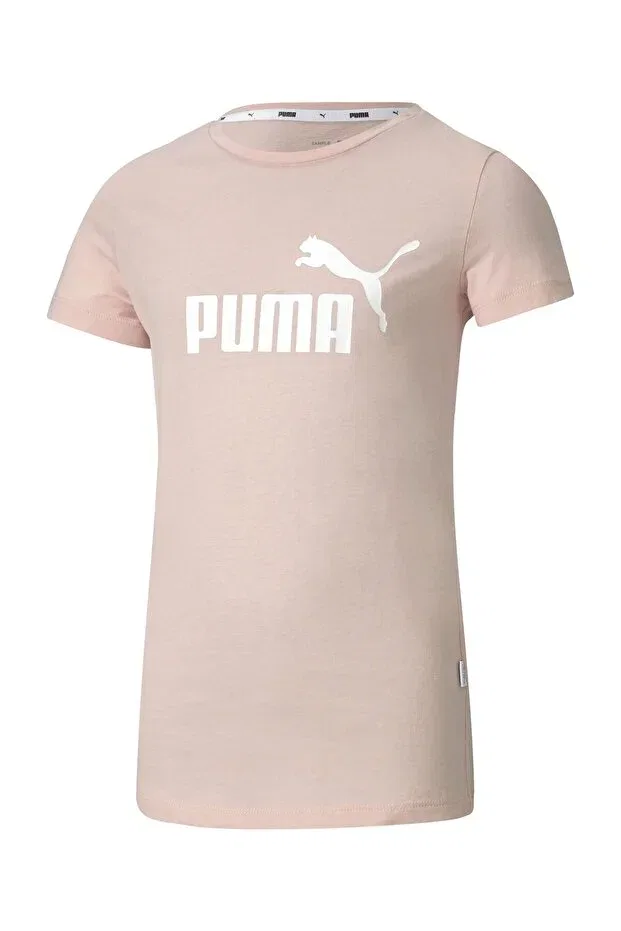 Детская футболка для девочек с принтом Essential Puma, Pink