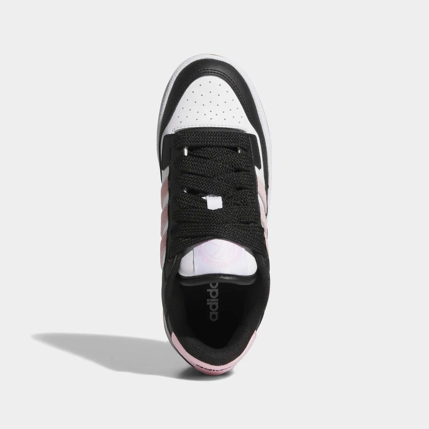 Детские кроссовки низкие с ретро-дизайном Adidas Sportswear, Cloud White/Core Black/Clear Pink — фото 4