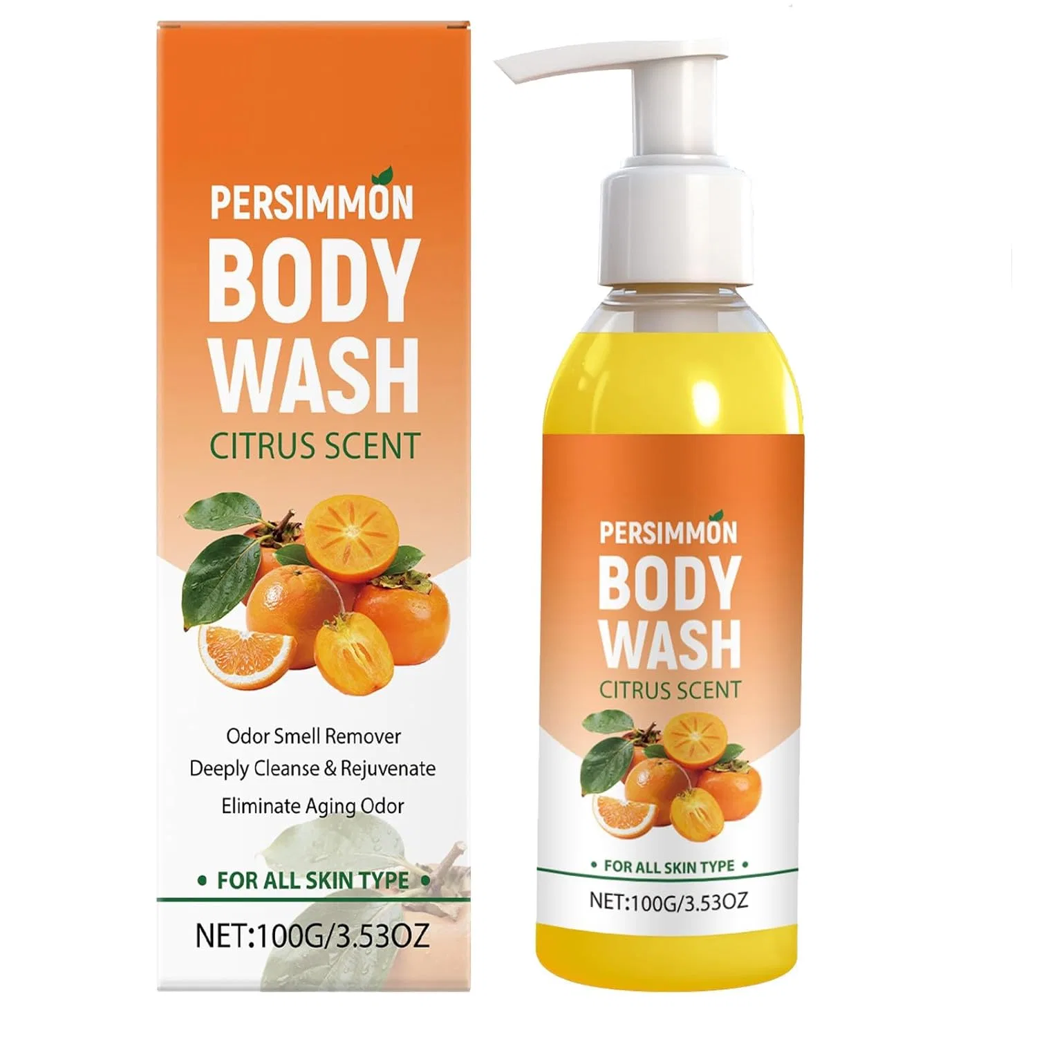 Гель для душа Хурма очищающий, освежающий, 100 г, XINRAN