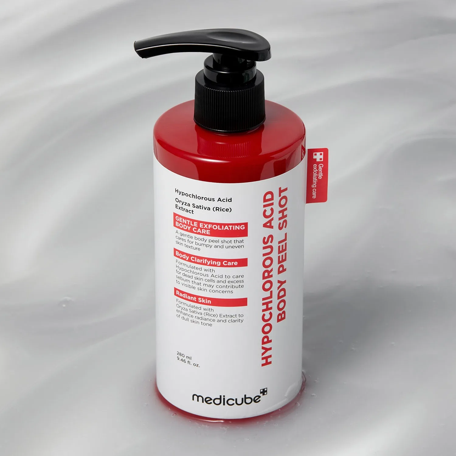 Пилинг-лосьон для тела с гипохлористой кислотой Hypochlorous Acid Body Peel Shot Medicube, 280 мл — фото 3