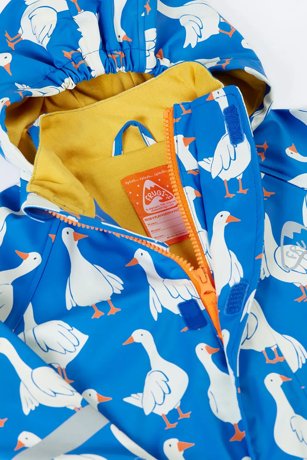 Детский дождевик с принтом Puddle Buster Frugi, Blue — фото 4